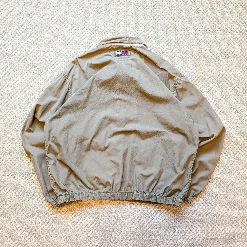 Tommy Hilfiger Harrington Jacket Cotton Medium Olive Grey - Picture 7 of 11